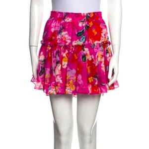 Misa Los Angeles short floral skirt